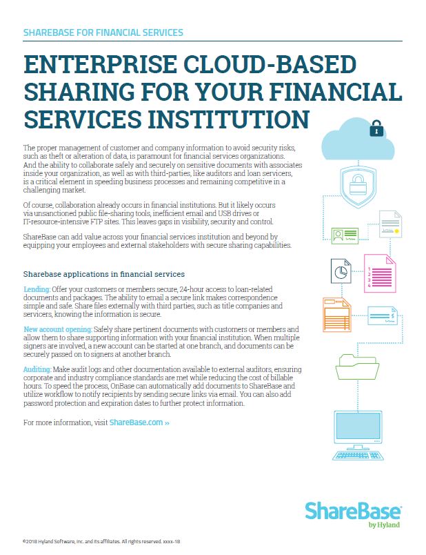 ShareBase, Financial Services, Kyocera, Software, Document Management, AM Copiers