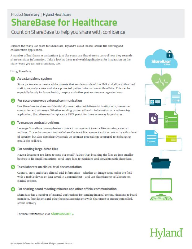 ShareBase, Healthcare, Kyocera, Software, Document Management, AM Copiers
