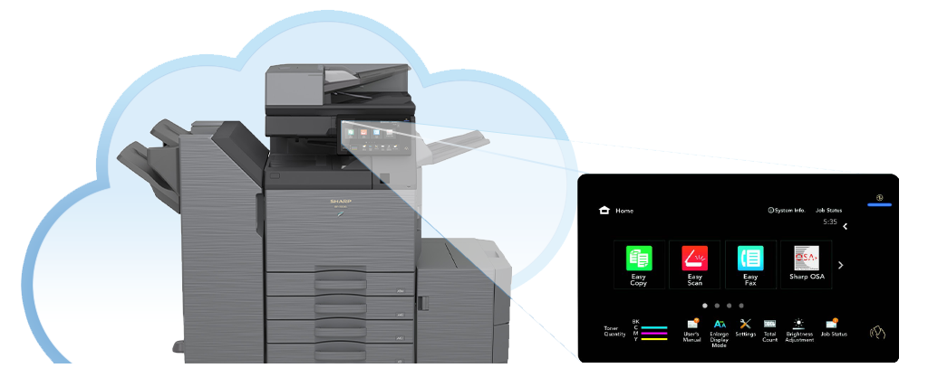 Sharp, Cloud, Email, AM Copiers